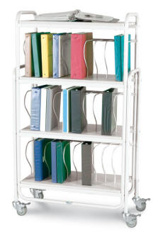 Rolling Ring Binder Cart - 730
